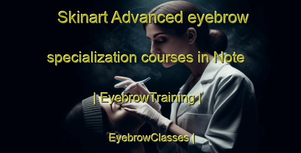 Skinart Advanced eyebrow specialization courses in Note | EyebrowTraining | EyebrowClasses | SkinartTraining-United States